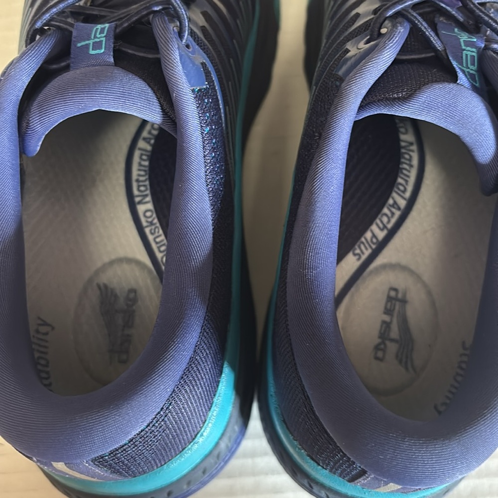 Dansko Blue Sneakers Lace Up Casual Tennis Shoes Women’s Size 6 EU 36 - Picture 6 of 10